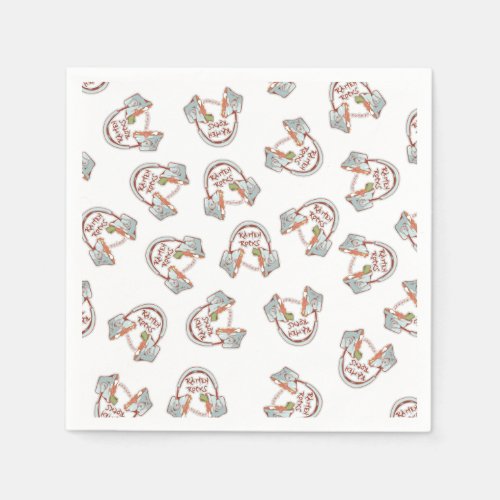 Ramen noodles music pattern napkins