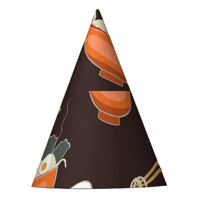 Ramen Noodles: Vintage Graphics Party Hat (Front)