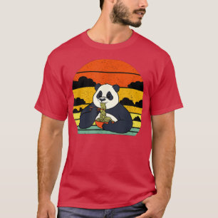 Ramen Panda Eating Noodles Funny Cute Anime Noodle T-Shirt