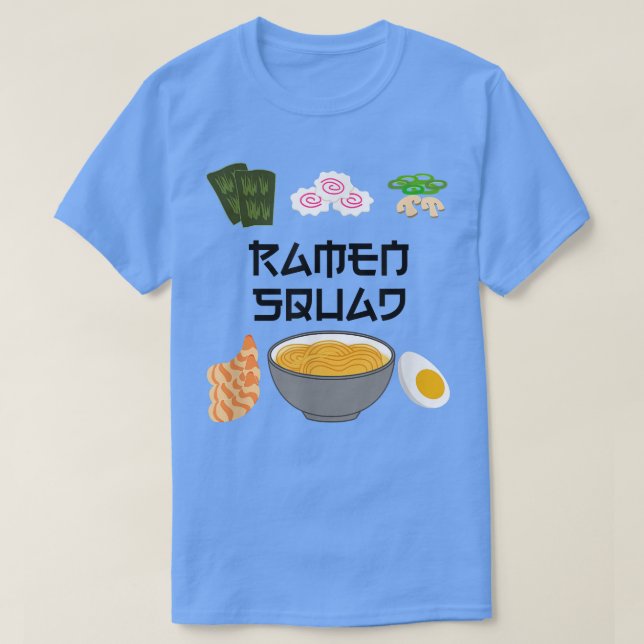 Ramen Squad Ironic Japanese Noodle Chef  T-Shirt (Design Front)