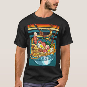 Ramen Style Vintage Anime Japanese Food Gifts Girl T-Shirt