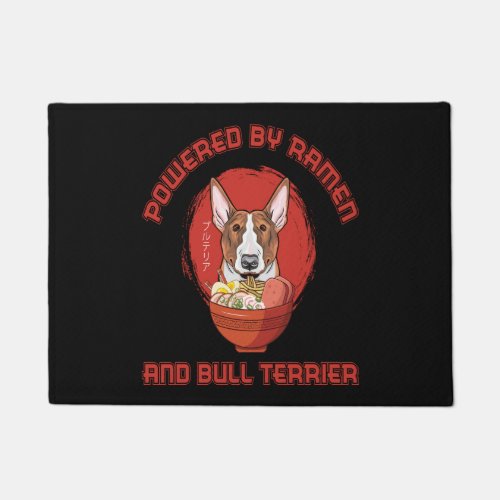 Ramen Sushi Bull Terrier Dog T_Shirt Doormat