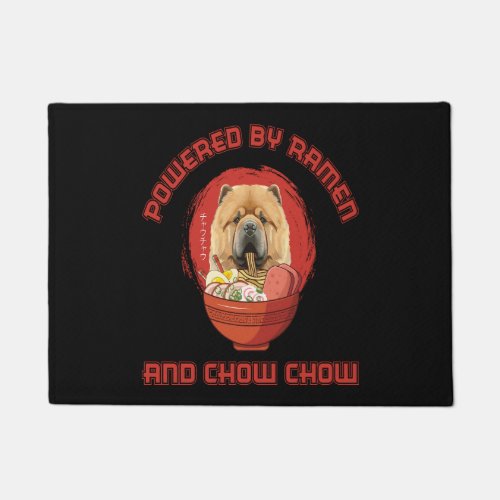 Ramen Sushi Chow Chow Dog T_Shirt Doormat