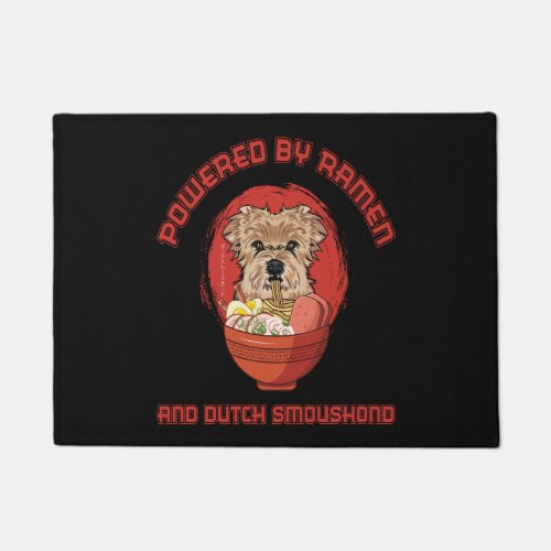 Ramen Sushi Dutch Smoushond Dog T_Shirt Doormat