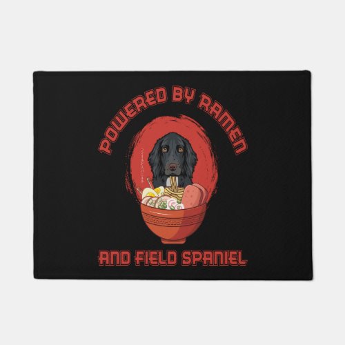 Ramen Sushi Field Spaniel Dog T_Shirt Doormat