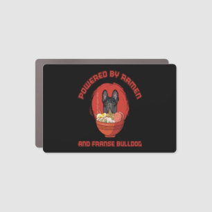 Ramen Sushi French Bulldog Dog T-Shirt Car Magnet