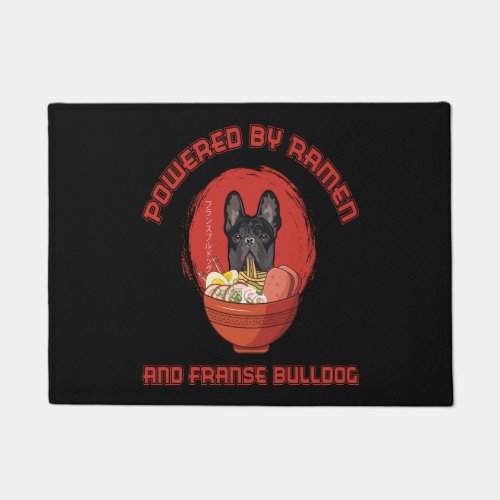 Ramen Sushi French Bulldog Dog T_Shirt Doormat