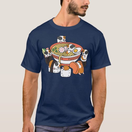 Ramen Sushi Guinea Pig Pet T_Shirt