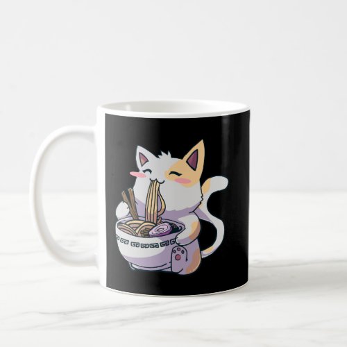 Ramen T_Shirt Cat Tshirt Kawaii Anime Tee Japanese Coffee Mug