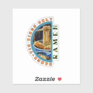 Ramen-tic Vibes Only – Ramen Bowl Noodle Art Tee Sticker