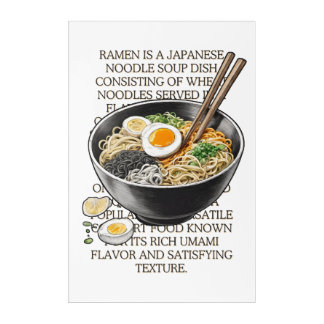 Ramen vintage sketch by CallisC Arts ⭐⭐⭐⭐⭐ Acrylic Print