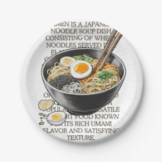 Ramen vintage sketch by CallisC Arts ⭐⭐⭐⭐⭐ Paper Plates