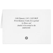 Ramesses,horus,anubus Cards (Back Horizontal)