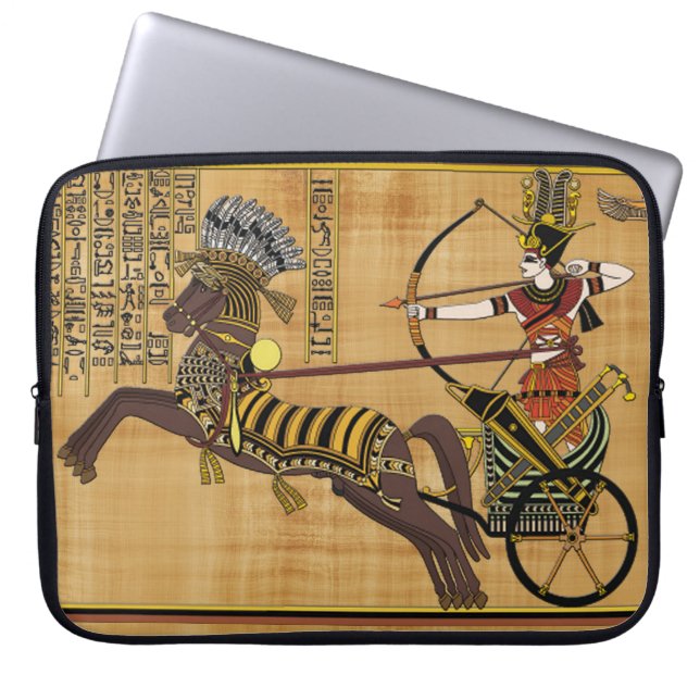 Ramesses II Battle of Kadesh Ancient Egypt Art Laptop Sleeve (Front)