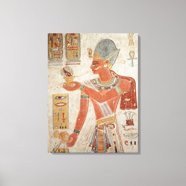 Ramesses III  in battle dress Canvas Print (Front)