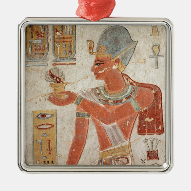 Ramesses III  in battle dress Metal Ornament (Front)
