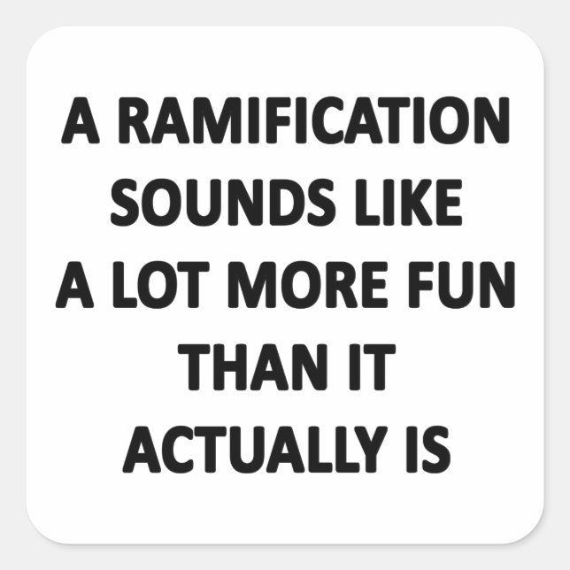 Ramification Square Sticker (Front)