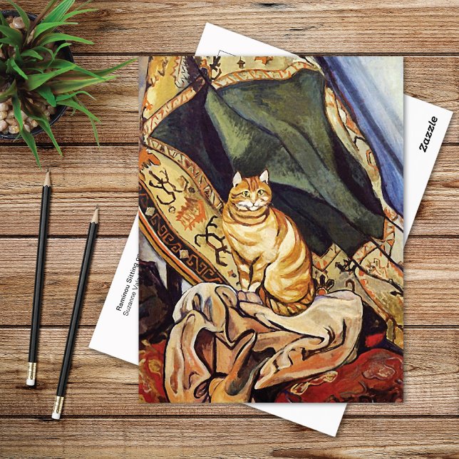 Raminou Cat Cloth Suzanne Valadon Postcard (Creator Uploaded)