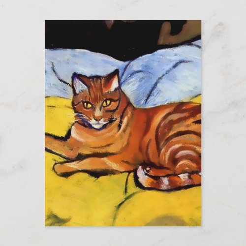 Raminou on a Yellow Blanket by Suzanne Valadon Postcard