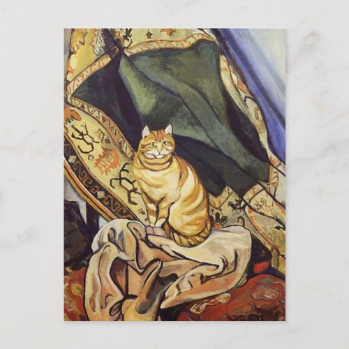 Raminou Tabby Cat Suzanne Valadon Postcard