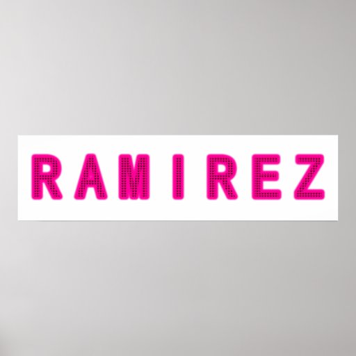 RAMIREZ Alphabet Letter Name Art Print | Zazzle