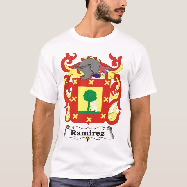 Ramirez Family Coat of Arms T-shirt (Front)
