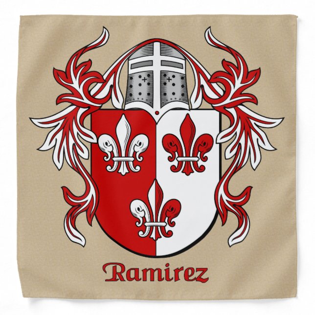 Ramirez Historical Coat of Arms Bandana (Front)
