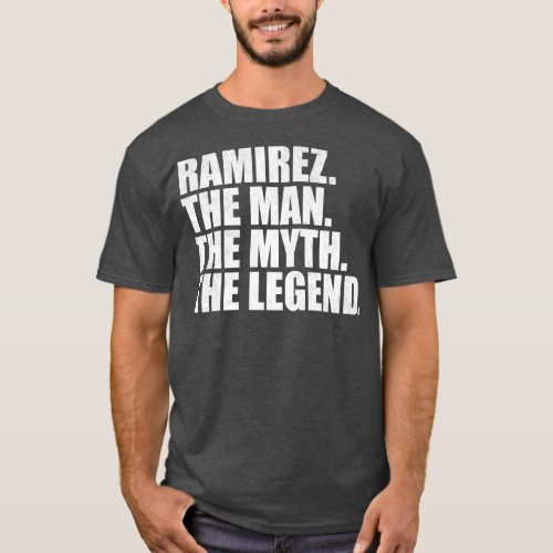 RamirezRamirez Name Ramirez given name T_Shirt