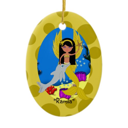 Ramla Gold Merfaery Ornament