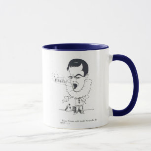Ramon Novarro 1928 vintage caricature mug