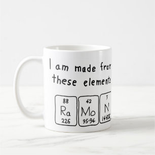 Ramon periodic table name mug