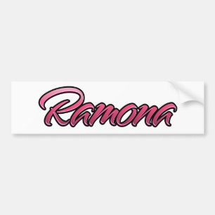 Ramona faded pink Aufkleber Sticker