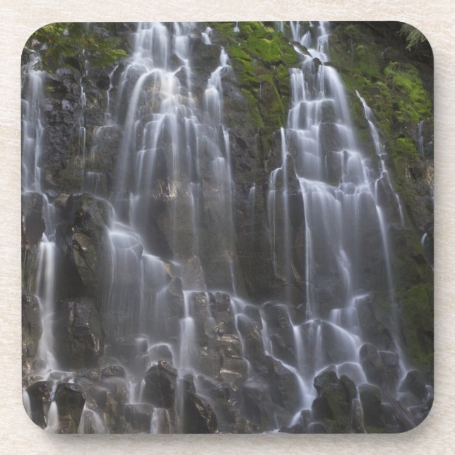 Ramona Falls in Clackamas county, Oregon Drink Coaster (Front)