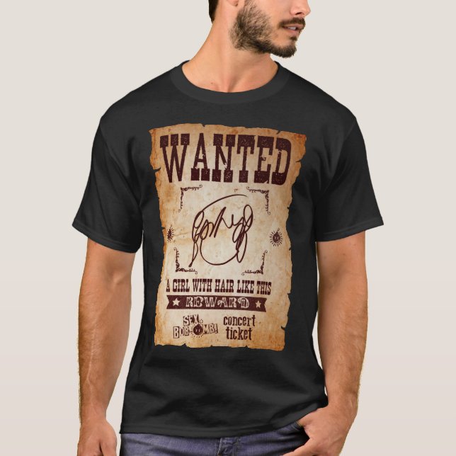 Ramona Flowers "A Girl with Hair like This" wanted T-Shirt (Front)