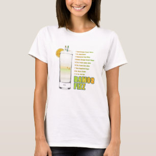 Ramos Gin Fizz Cocktail Recipe Art Clothing & T-Shirt