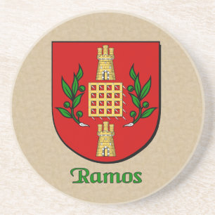 Ramos Heraldic Shield Drink Coaster