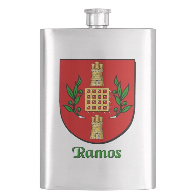Ramos Heraldic Shield Flask (Front)