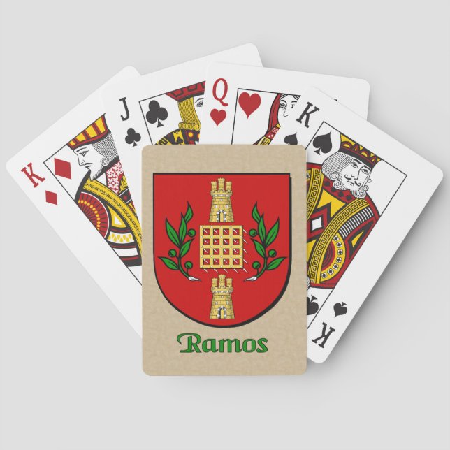 Ramos Heraldic Shield Poker Cards (Back)