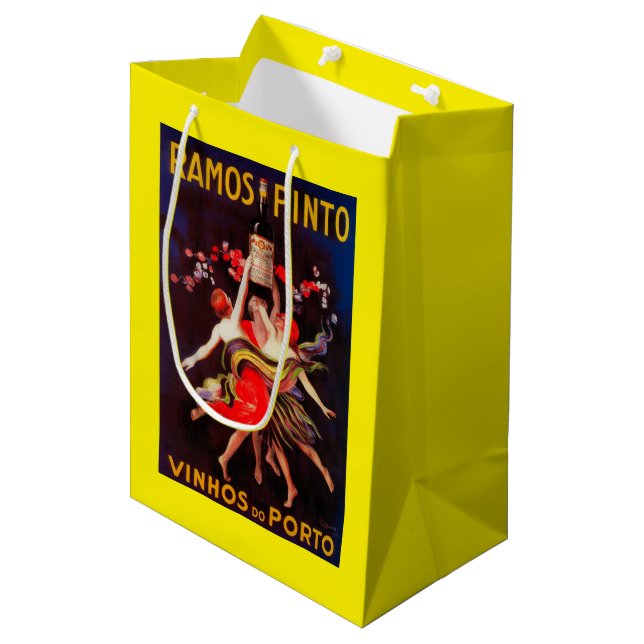 Ramos Pinto Vintage PosterEurope Medium Gift Bag (Front Angled)