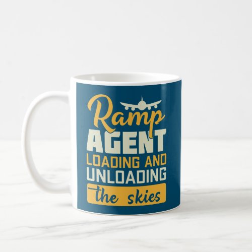 Ramp Agent Loading And Unloading The Skies Coffee Mug