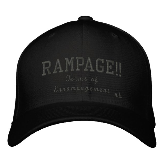 Rampage Terms of Enrampagement Embroidered Baseball Cap (Front)