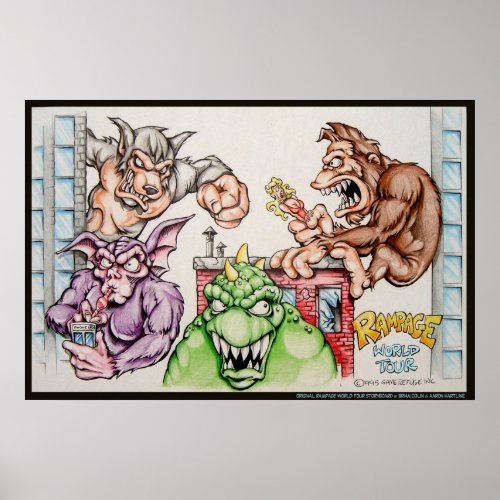 Rampage World Tour Storyboard Poster