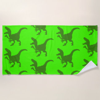 Rampaging Dinosaurs Beach Towel