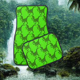 Rampaging Dinosaurs  Car Floor Mat