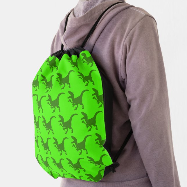 Rampaging Dinosaurs  Drawstring Bag (Insitu)