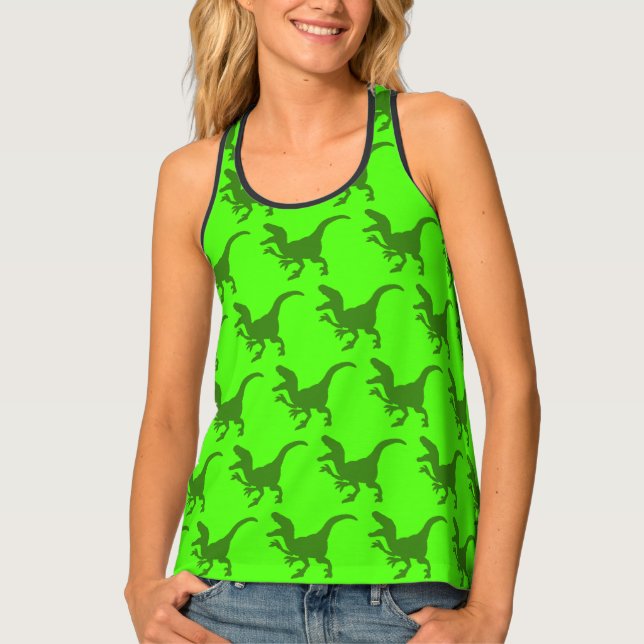 Rampaging Dinosaurs  Women's Tank Top (Front)