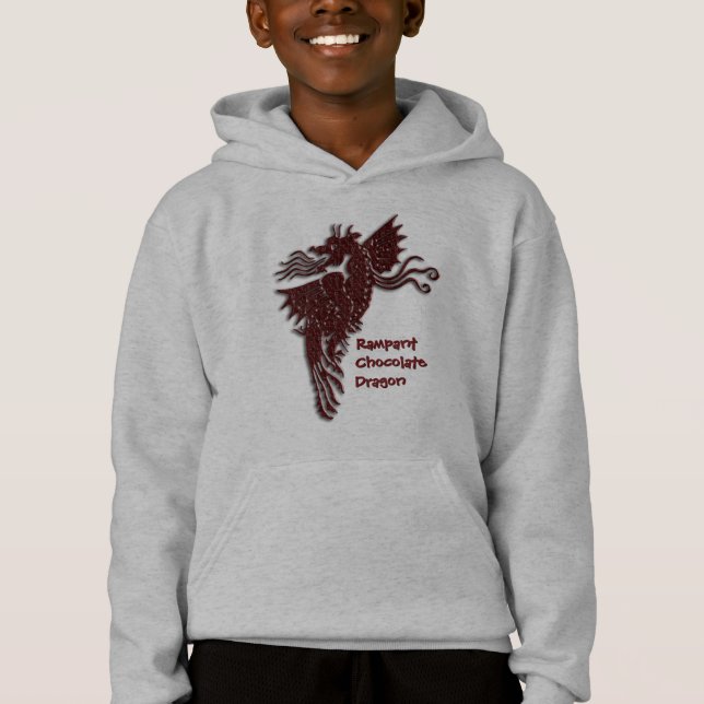 Rampant Chocolate Dragon hoodie (Front)