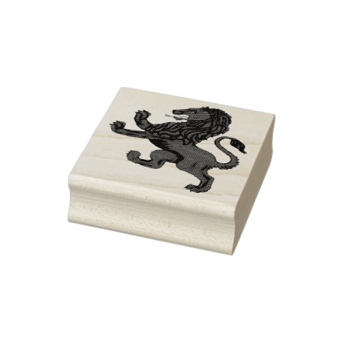 Rampant Lion of Scotland red lion Rubber Stamp