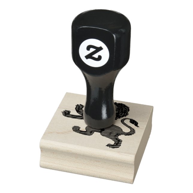 Rampant Lion of Scotland, red lion Rubber Stamp (Stamp)