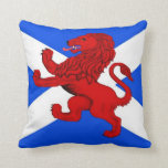 Rampant lion / Scotland's flag Throw Pillow